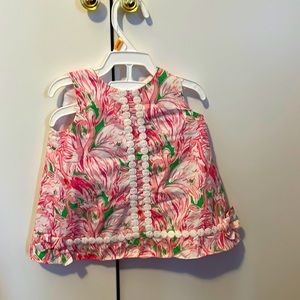 Lilly Pulitzer flamingo baby shift dress